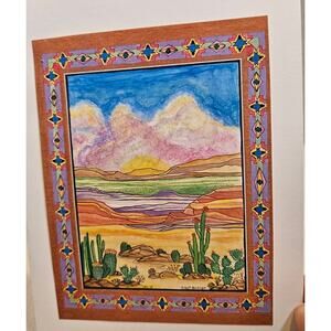Robert McGregor 2009 Signed Taos Print "Sundogs" "Desert Dawn" Cards